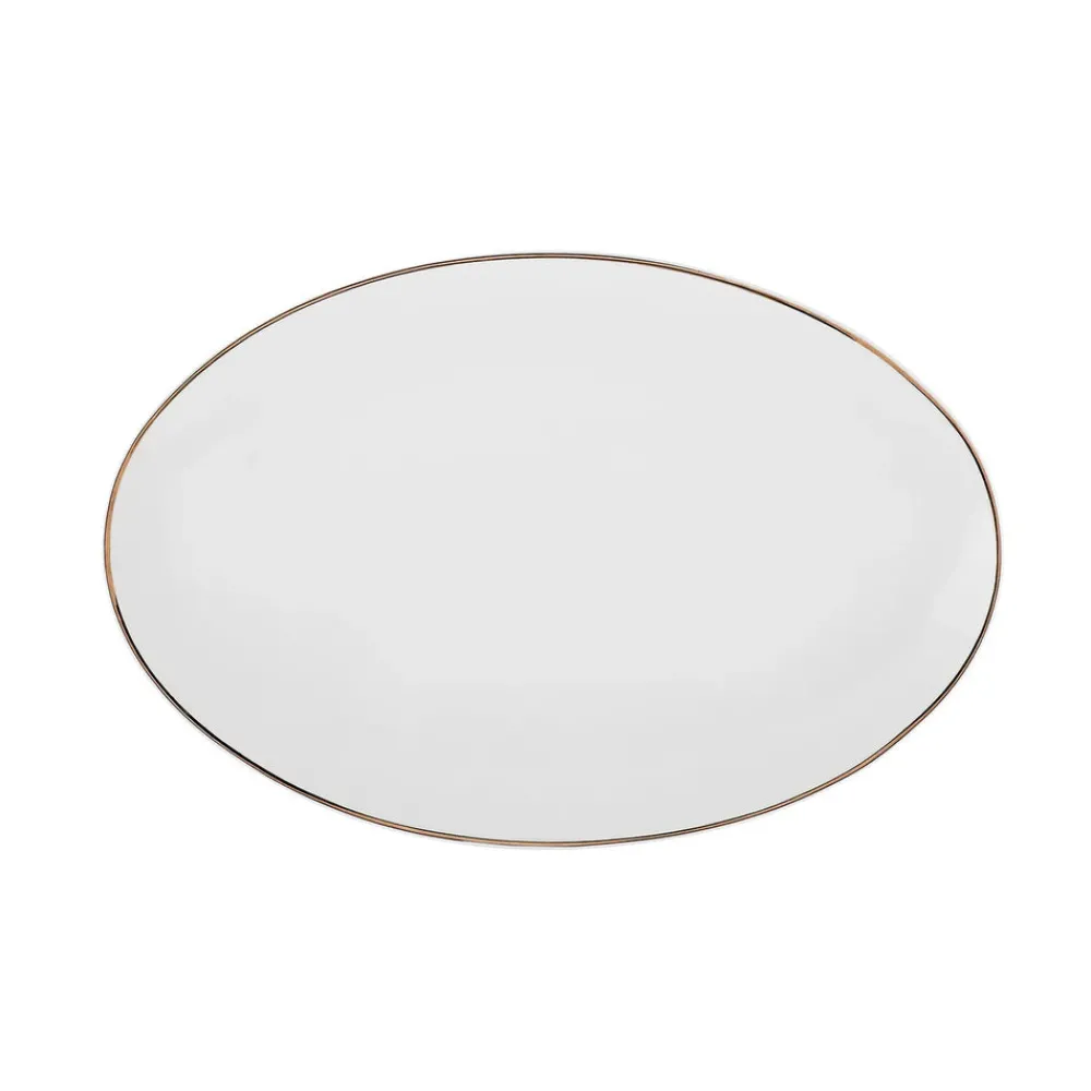 Karaca Epsilon New Generation Bone 12 Personen Geschirrset, , 76 teilig Gold New