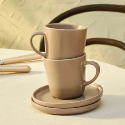 Karaca Eric 8-teiliges Espressoglas-Set für 4 Personen Braun01 New