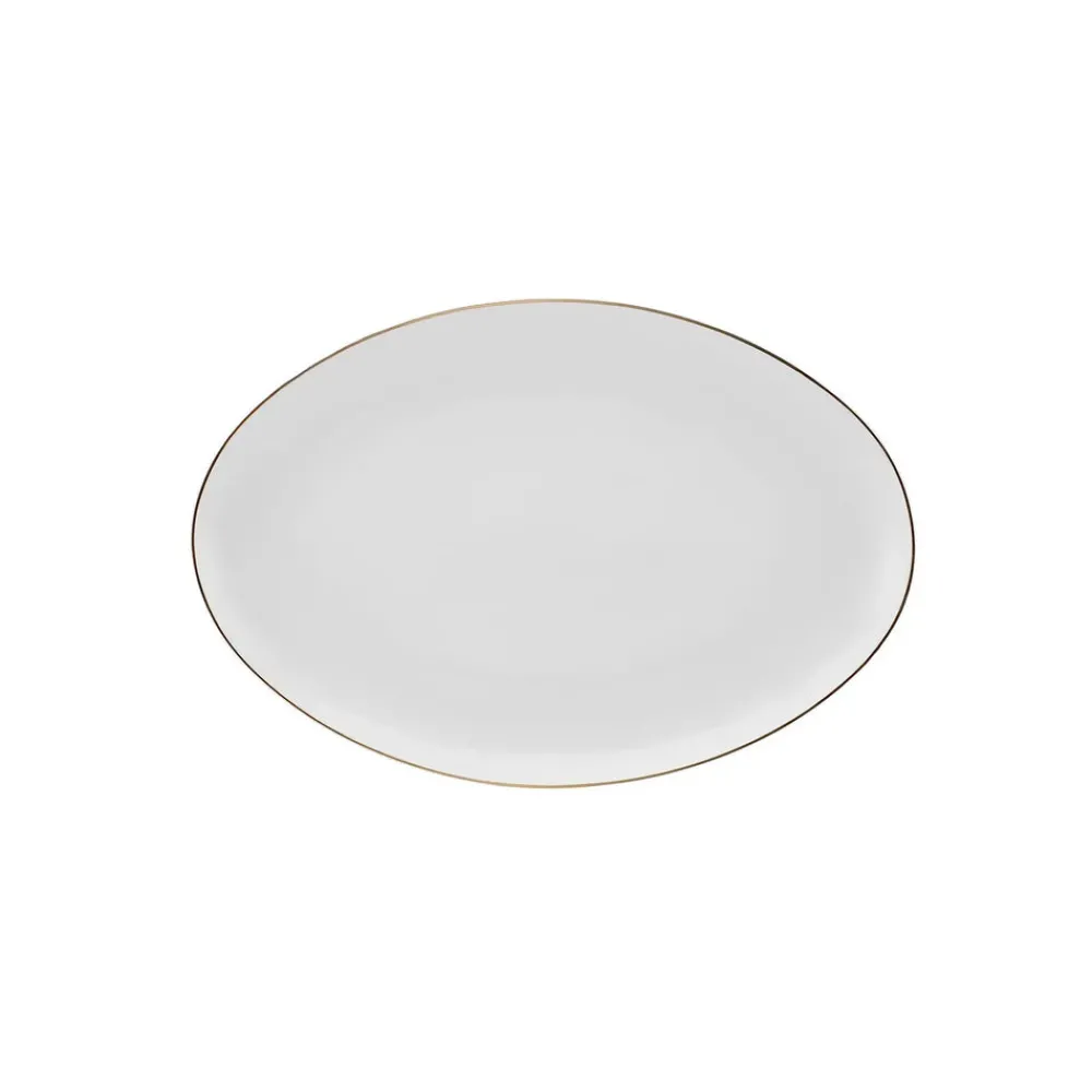 Karaca Esbelto 12 Personen Geschirrset, 56 Teilig, New Generation Bone, Gold New