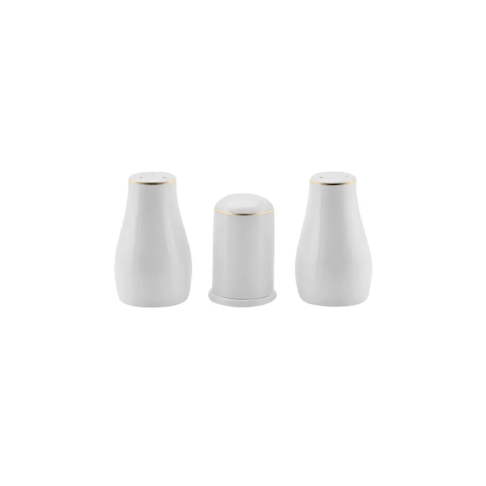 Karaca Esbelto 12 Personen Geschirrset, 56 Teilig, New Generation Bone, Gold New