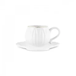 Karaca Eylül Kaffeetasse für 6 Personen 85 Ml Weıß01 Clearance