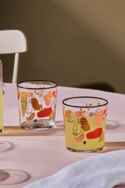 Karaca Face 5-teiliges Glas-Set Multıfarben New