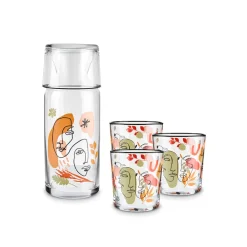 Karaca Face 5-teiliges Glas-Set Multıfarben New