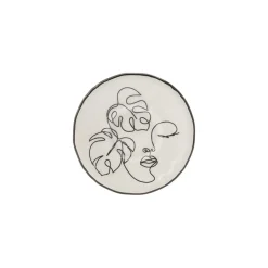 Karaca Face 12-teiliges Türkisches Teeset für 6 Personen, 132 ml, Mehrfarbig Weıß01 Hot