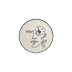 Karaca Face 12-teiliges Türkisches Teeset für 6 Personen, 132 ml, Mehrfarbig Weıß01 Hot
