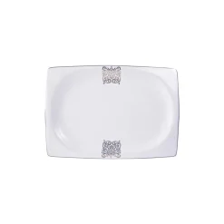 Karaca Fine Bone Lotus 43 Parça 8 Kişilik Yemek Takımı Kare Beyaz Clearance