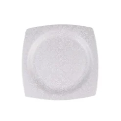 Karaca Fine Bone Ruffle 60-teiliges Quadratisches Tafelservice für 12 Personen Weıß01 Clearance