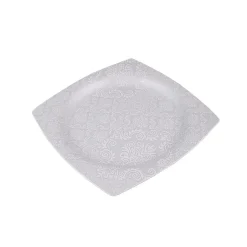 Karaca Fine Bone Ruffle 60-teiliges Quadratisches Tafelservice für 12 Personen Weıß01 Clearance