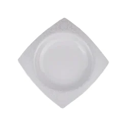 Karaca Fine Bone Ruffle 60-teiliges Quadratisches Tafelservice für 12 Personen Weıß01 Clearance