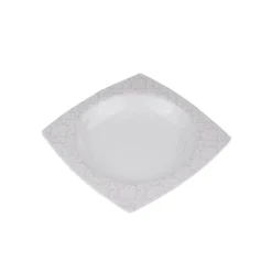 Karaca Fine Bone Ruffle 60-teiliges Quadratisches Tafelservice für 12 Personen Weıß01 Clearance