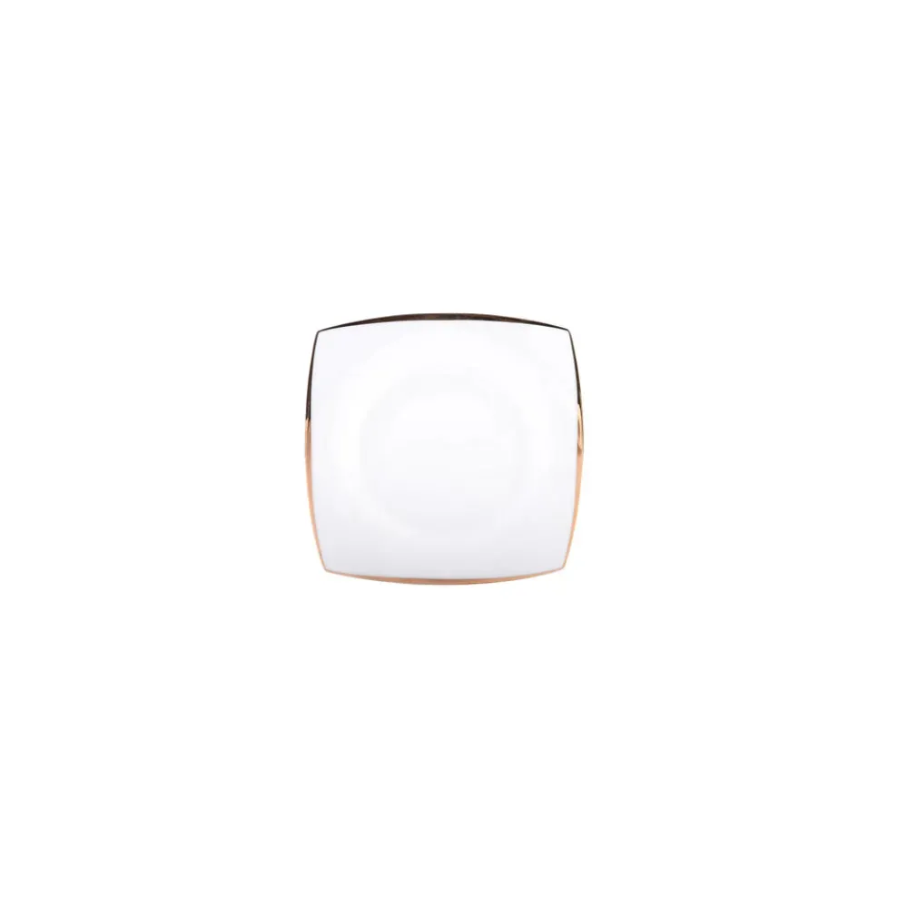 Karaca Fine Pearl Agate für 6 Personen Perle Quadrat Frühstücksset und Servierschalen, 26 Teilig Gold Clearance