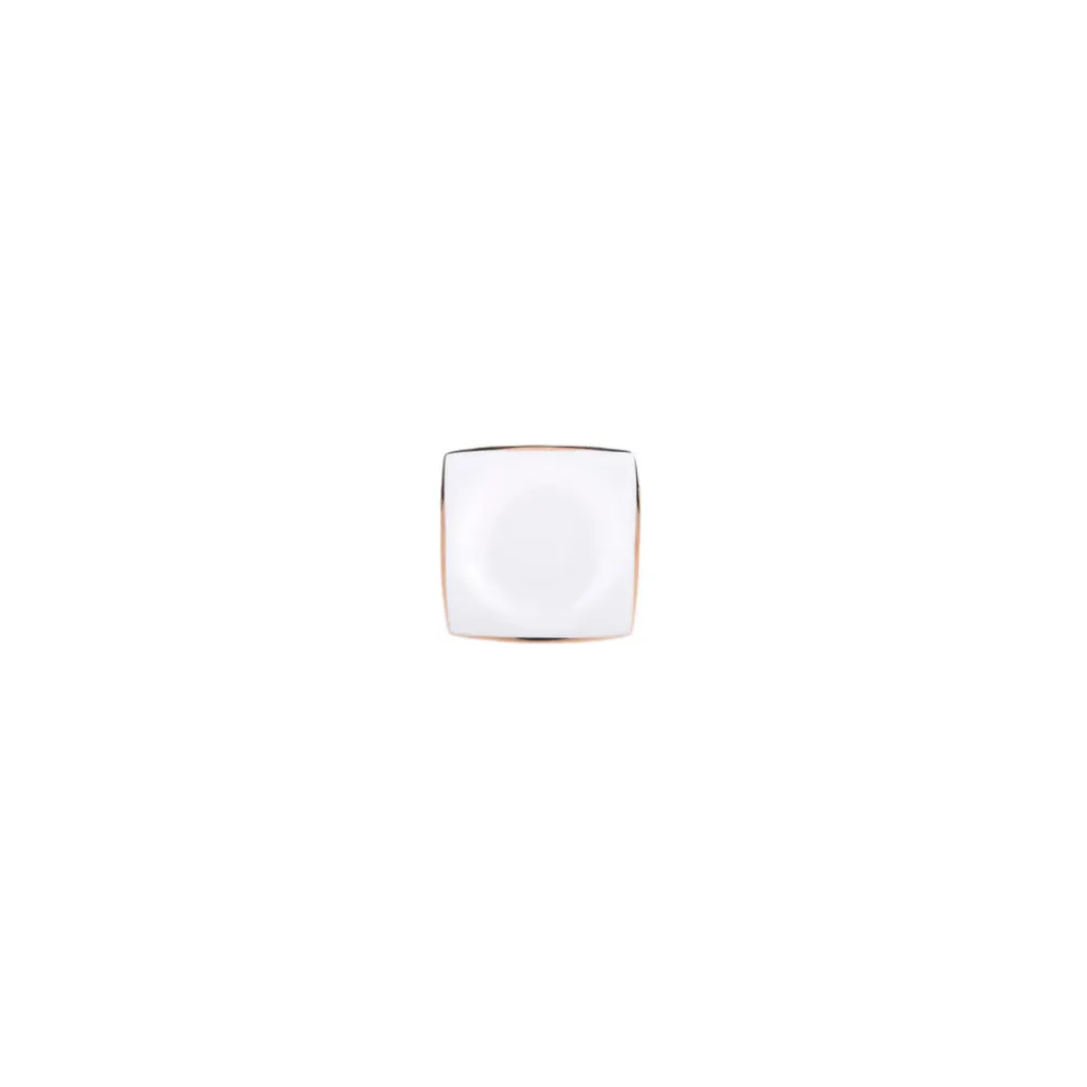 Karaca Fine Pearl Agate für 6 Personen Perle Quadrat Frühstücksset und Servierschalen, 26 Teilig Gold Clearance