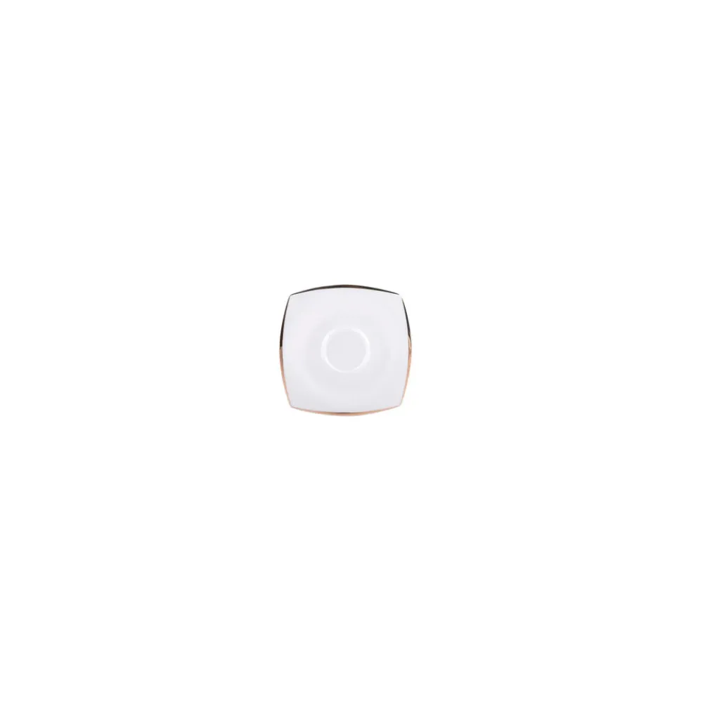 Karaca Fine Pearl Agate für 6 Personen Perle Quadrat Frühstücksset und Servierschalen, 26 Teilig Gold Clearance