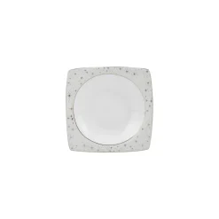 Karaca Fine Pearl Antares 26-teiliges quadratisches Frühstücksset und Servierschalen Perlmutt für 6 Personen Weıß01