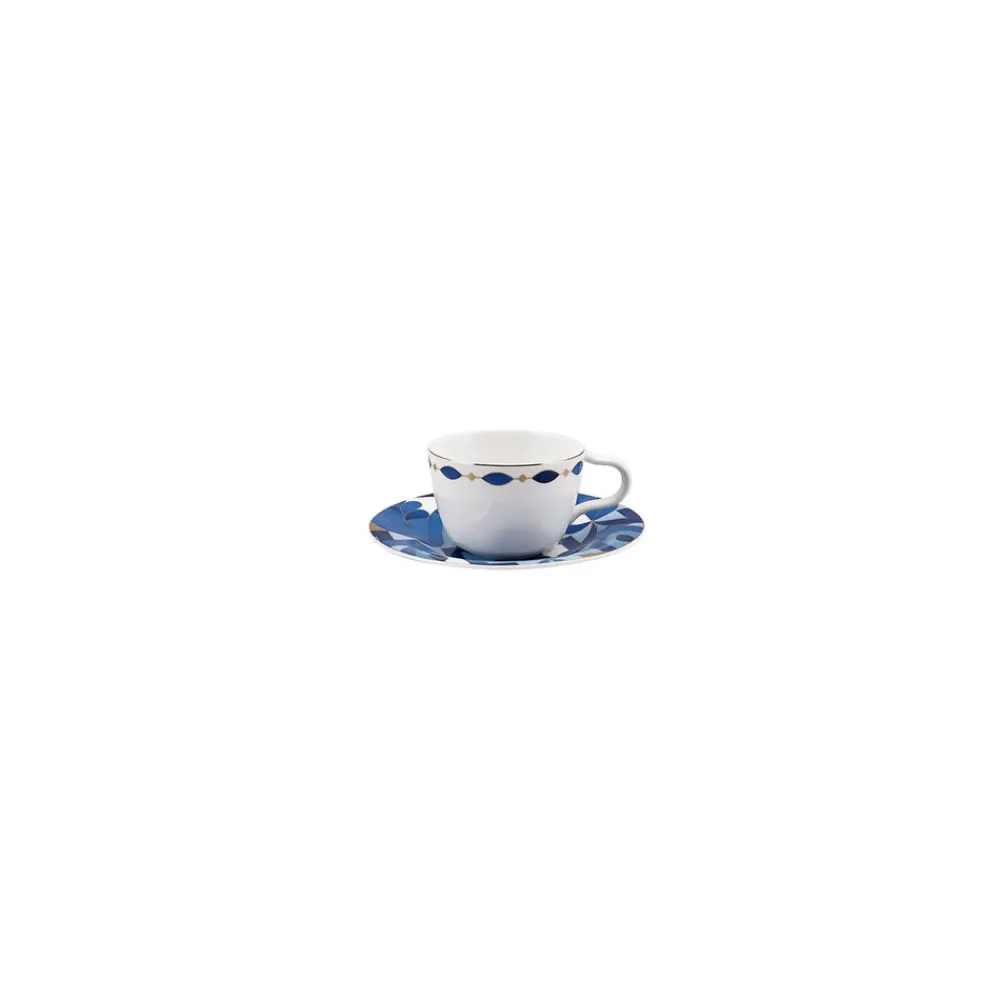 Karaca Fine Pearl Azur 26-teiliges Frühstücksset und Servierschalen Blau01 Outlet