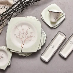 Karaca Fine Pearl Banyan für 6 Personen Frühstücksset und Servierschalen, 26 Teilig Multıfarben Clearance