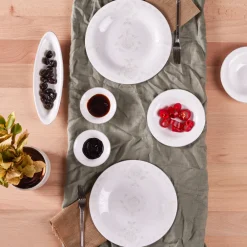Karaca Fine Pearl Bella 14 Piece Breakfast and Serveware Set for 6 Person Whıte01 Hot