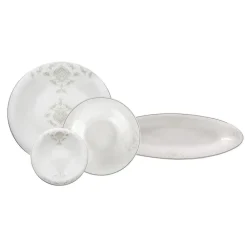 Karaca Fine Pearl Bella 14 Piece Breakfast and Serveware Set for 6 Person Whıte01 Hot