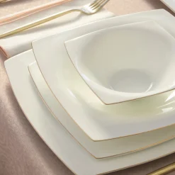 Karaca Fine Pearl Dara 58-Teiliges 12-Personen Geschirrset Gold Hot