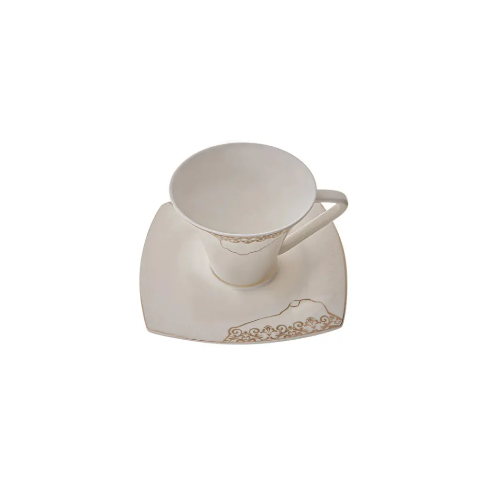 Karaca Fine Pearl Era 26-teiliges Frühstücksset und Servierschalen für 6 Personen Weıß01 Discount