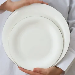 Karaca Fine Pearl Extra Argento 55-Teiliges Tafelservice Für 12 Personen, Platin Platın Clearance