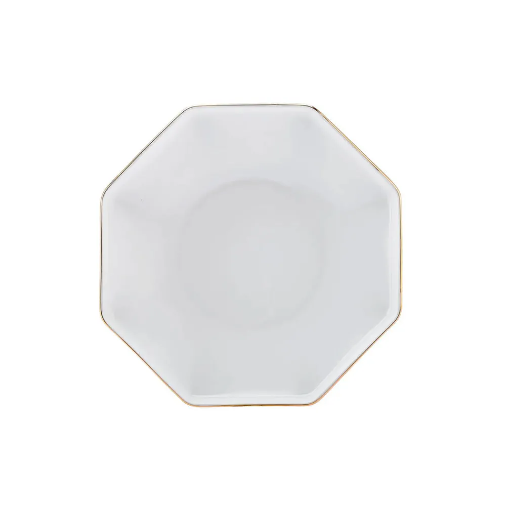 Karaca Fine Pearl Extra Eight Corner 62-Teiliges 12-Personen Geschirrset Gold