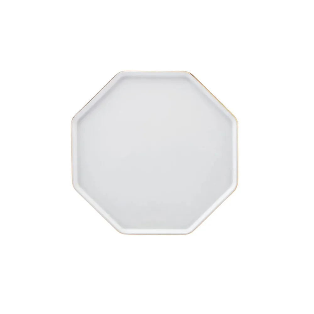 Karaca Fine Pearl Extra Eight Corner 62-Teiliges 12-Personen Geschirrset Gold