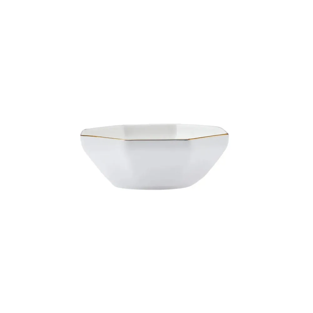 Karaca Fine Pearl Extra Eight Corner 62-Teiliges 12-Personen Geschirrset Gold