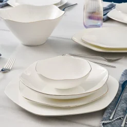 Karaca Fine Pearl Extra Hexagon, 61-teiliges 12-Personen-Geschirrset Gold Sale