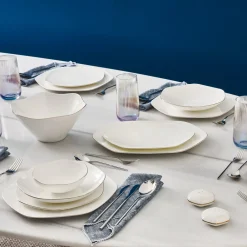 Karaca Fine Pearl Extra Hexagon, 61-teiliges 12-Personen-Geschirrset Gold Sale