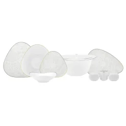 Karaca Fine Pearl Extra Jules 62 Teile für 12 Personen Geschirr Set Gold Clearance