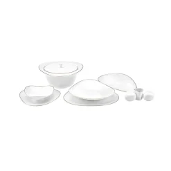 Karaca Fine Pearl Extra Jules 62 Teile für 12 Personen Geschirr Set Gold Clearance