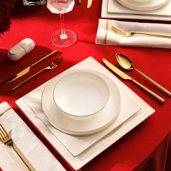 Karaca Fine Pearl Extra Nish 62-Teiliges 12-Personen Geschirrset Platin Platın Sale