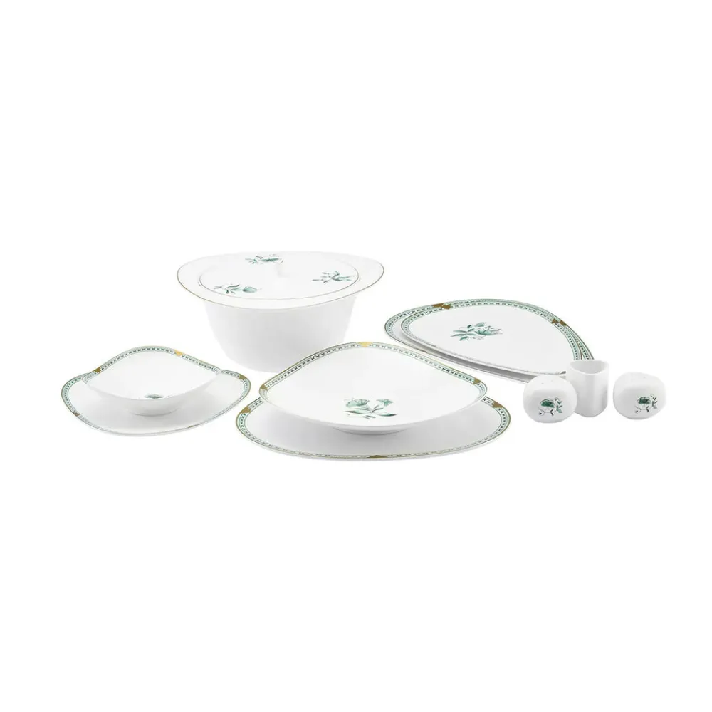 Karaca Fine Pearl Extra Simone für 12 Personen Geschirrset 62 Teile Grün01 Online