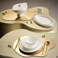 Karaca Fine Pearl Extra Wilderness 62-Teiliges 12-Personen Geschirrset Gold Discount