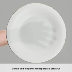 Karaca Fine Pearl Fame 58-teiliges Tafelservice für 12 Personen, Gold Best