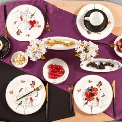 Karaca Fine Pearl Grace Black 26-teiliges Frühstücksset und Servierschalen Schwarz01