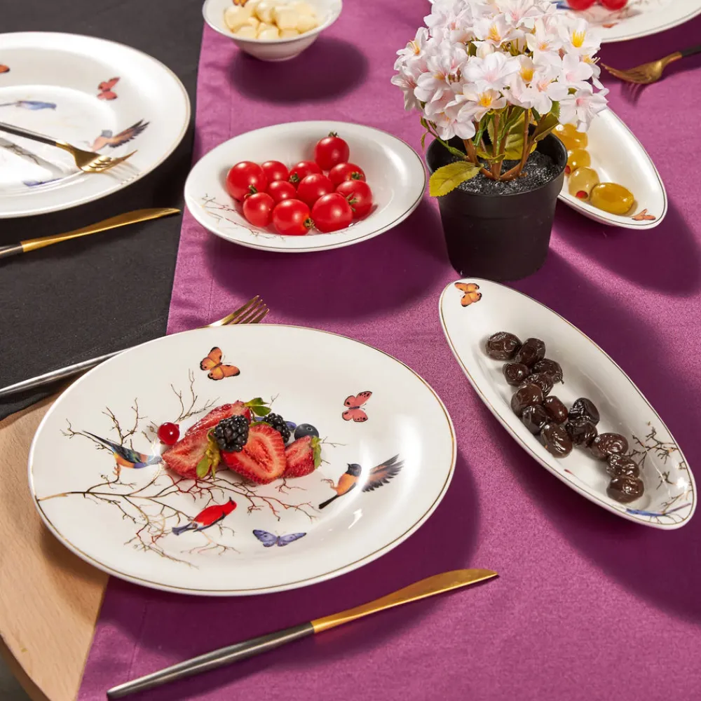 Karaca Fine Pearl Grace Black 26-teiliges Frühstücksset und Servierschalen Schwarz01