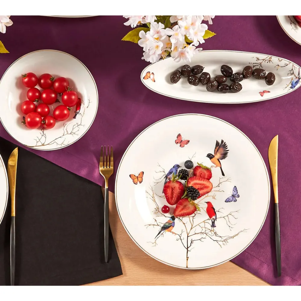 Karaca Fine Pearl Grace Black 26-teiliges Frühstücksset und Servierschalen Schwarz01