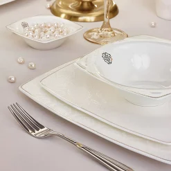 Karaca Fine Pearl Hailey 62-teiliges Dinner-Set Gold Outlet