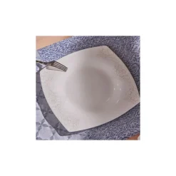 Karaca Fine Pearl Helen 26-Teiliges 6-Personen Frühstücksset Quadrat Weıß01 Hot