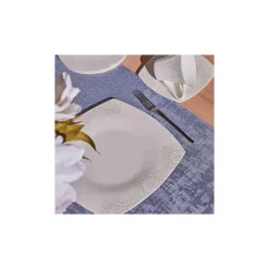 Karaca Fine Pearl Helen 26-Teiliges 6-Personen Frühstücksset Quadrat Weıß01 Hot