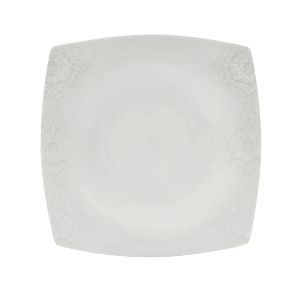 Karaca Fine Pearl Helen 26-Teiliges 6-Personen Frühstücksset Quadrat Weıß01 Hot