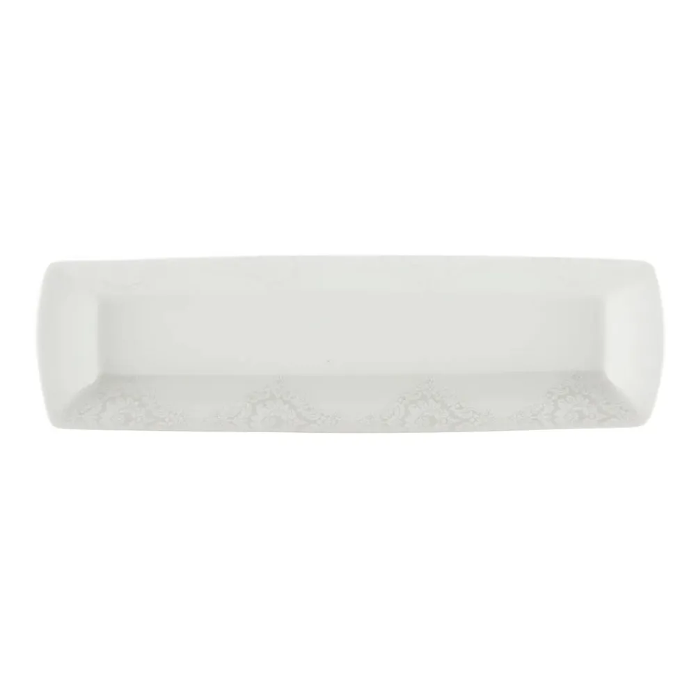 Karaca Fine Pearl Helen 26-Teiliges 6-Personen Frühstücksset Quadrat Weıß01 Hot