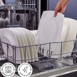 Karaca Fine Pearl Helen 58-teiliges Tafelservice für 12 Personen – Eckiges Perlendesign Weıß01 Discount