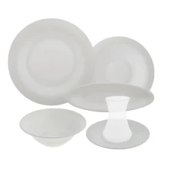 Karaca Fine Pearl New Eternal 26-teiliges Frühstücksset und Servierschalen für 6 Personen Weıß01 Outlet