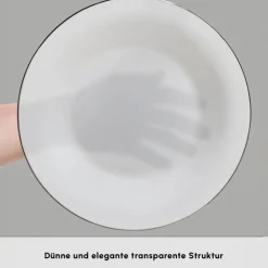 Karaca Fine Pearl New Fame Frühstücksset für 6 Personen, 26-teilig – Platin Platın New