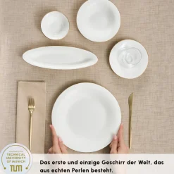 Karaca Fine Pearl New Fame Frühstücksset für 6 Personen, 26-teilig – Gold