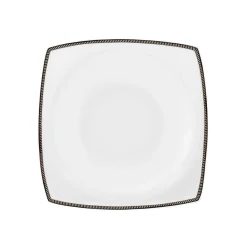 Karaca Fine Pearl Norma 62-teiliges quadratisches Tafelbesteck für 12 Personen Marıne02
