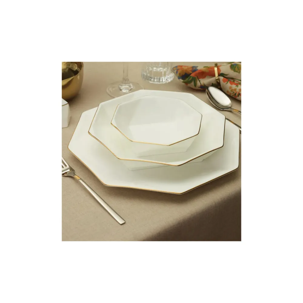 Karaca Fine Pearl Quarz Tafelservice-Set -62- teilig für 12 Personen Gold Hot
